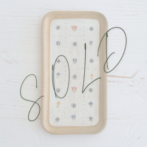 Small Tray: Floral Terracotta